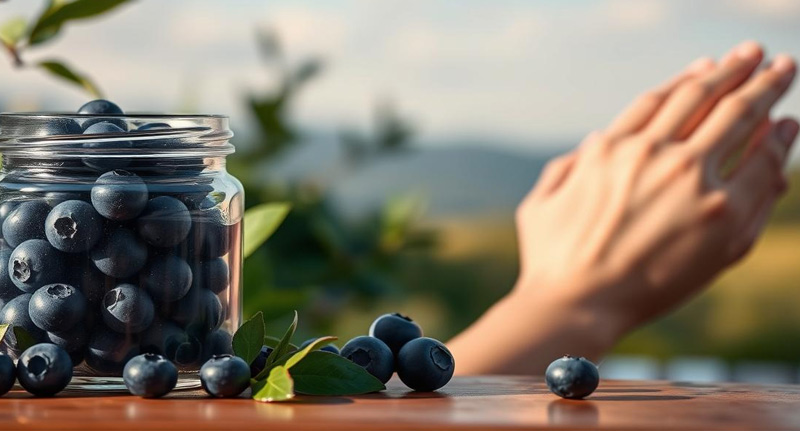 Crème pour les mains aux bleuets